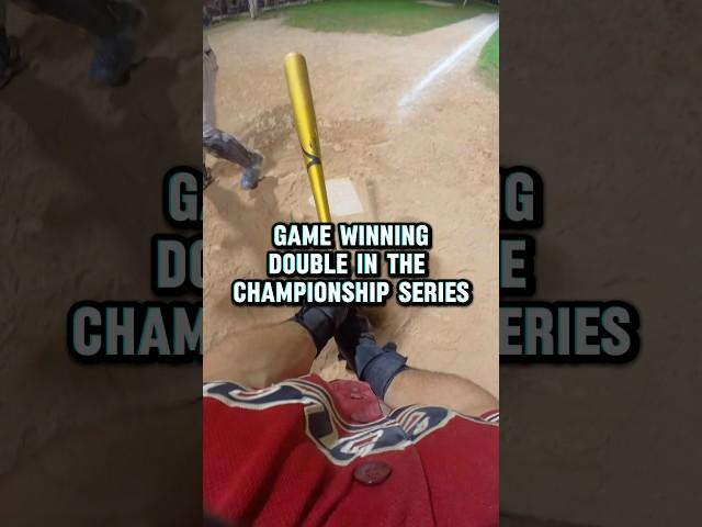 GoPro Baseball - GAME WINNING HIT  #championship #povbaseball #goprobaseball #baseball #batflip