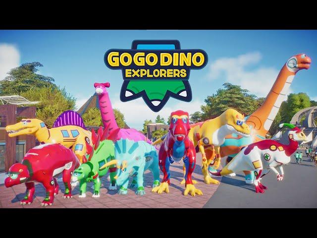 GO GO Dino Explorer Jurassic World Adventure: Rampage, and Battle in the Park