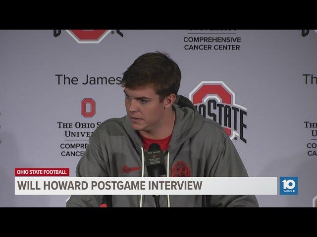 Will Howard postgame interview | Ohio State vs. Purdue