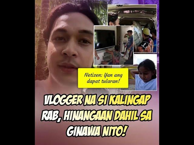 Vlogger na si Kalingap Rab, hinangaan dahil sa ginawa nito