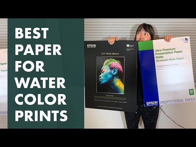 Best Paper for Printing Watercolor Art Prints-3 Paper Comparisons