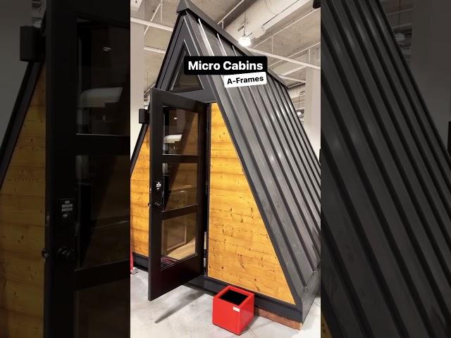Micro Cabin A-frames #aframe #aframecabin #tinyhouse #aframehouse #microcabin #tinyliving