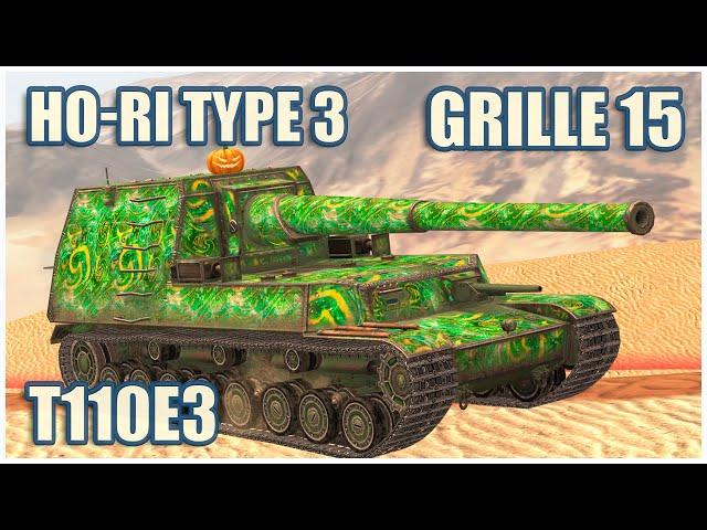 Ho-Ri Type III, Grille 15 & T110E3 • WoT Blitz Gameplay