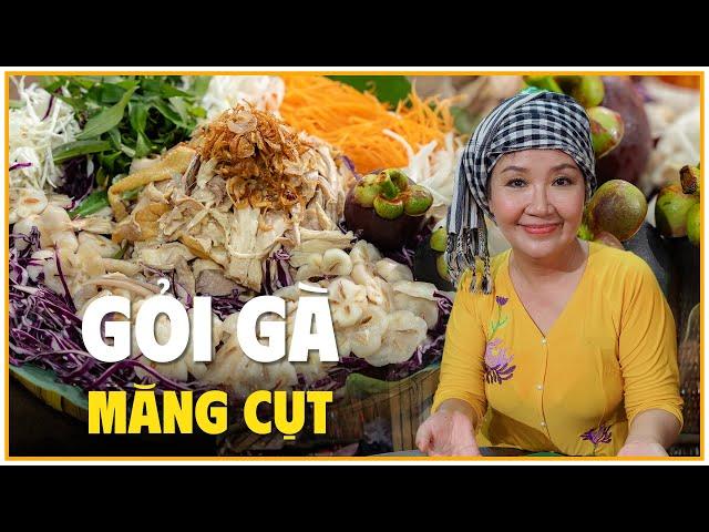 I bet no one can make this Mangosteen Chicken Salad: Unique Secret from the Garden!- Artist Ngan ...