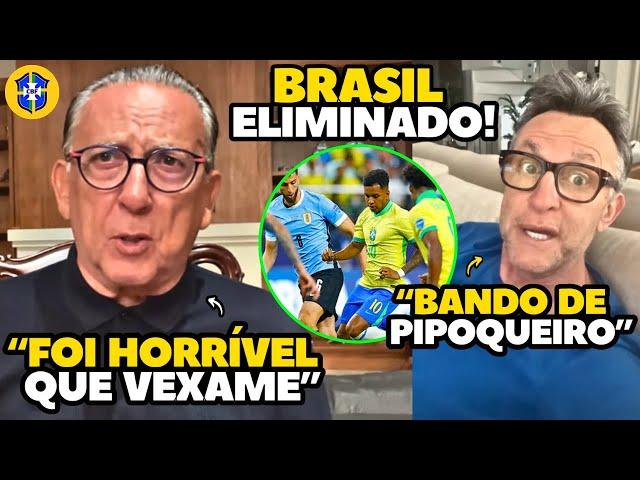 GALVÃO BUENO DETONA GERAL APÓS BRASIL SER ELIMINADO DA COPA AMÉRICA PELO URUGUAI!!