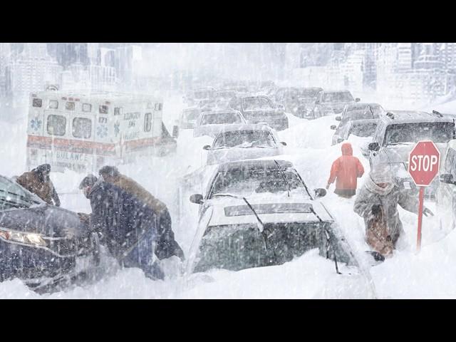 1.53 Meters Of Snow! Cars & Homes Disappeared! Snowstorm In Campo Di Giove, Abruzzo, Italy