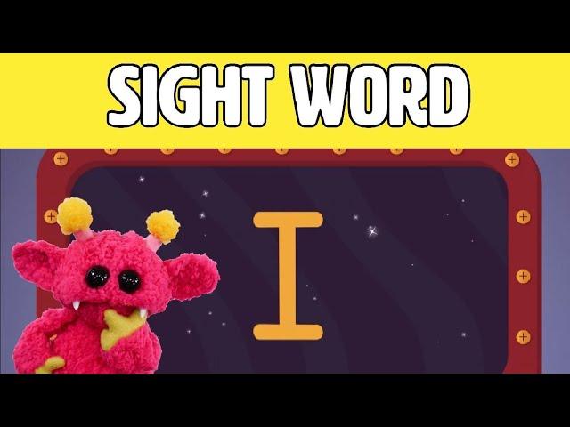 I - Let's Learn the Sight Word I with Hubble the Alien! | Nimalz Kidz! Songs and Fun!