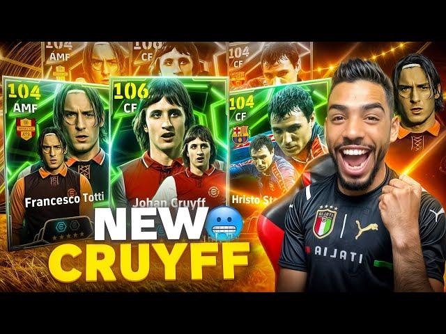 NEW J. CRUYFF 106 + TOTTI PACK OPENING + GAMEPLAY  eFootball 25 mobile