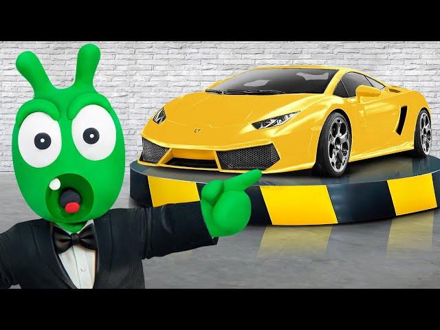 Pea Pea and the Golden Car Full of M&M Candy - Fun Adventure for Kids!