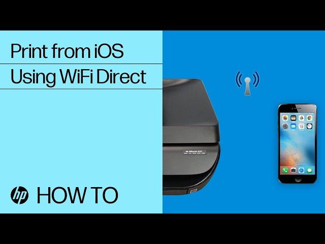 Print from iOS to an HP Printer Using Wi-Fi Direct | HP Printers | HP Support