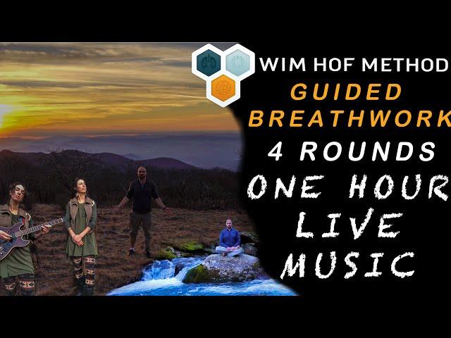 Wim Hof Method Breath work 4 rounds with live music for 1 hour