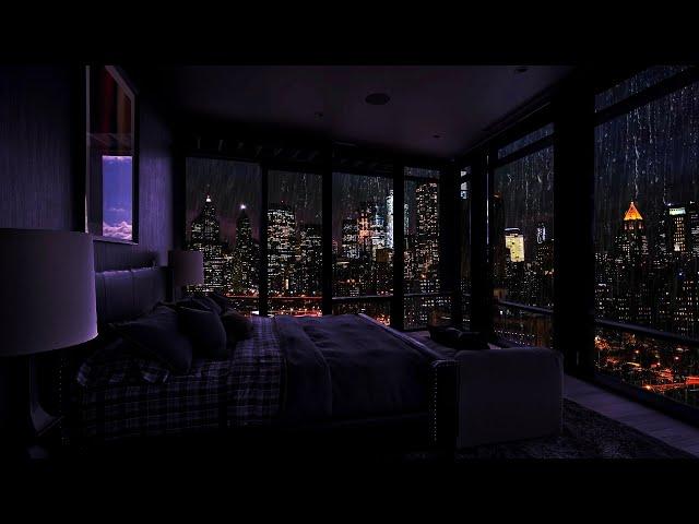 The Sound of Rain for Sleep - Sleeping in a Million Dollar Apartment in NY -  Rain Sleep ASMR