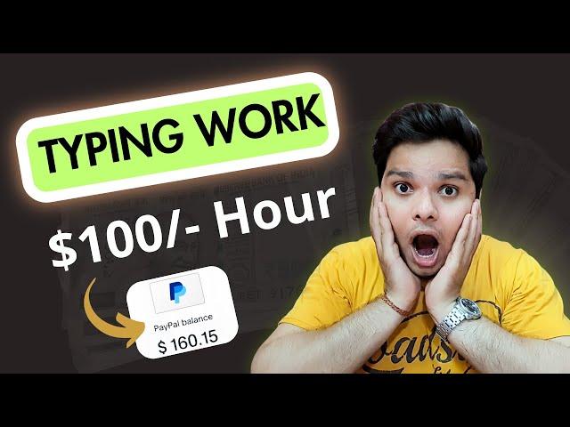 Earn $100 Per Hour Typing Jobs From Home | Part Time Work Online Without Investment #typingwork