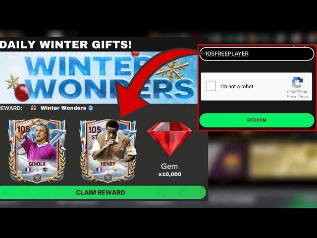 NEW *SECRET* REDEEM CODE REDEEM CODE FOR THE BEST FREE GIFTS IN WINTER WONDERS! 105 HENRY FREE!