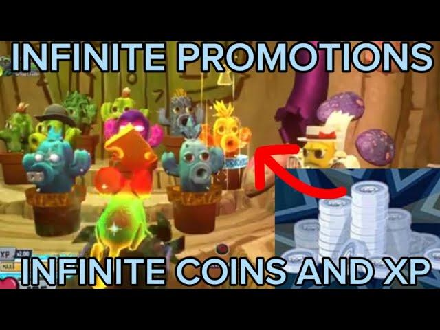 PvZ GW2: INFINITE PROMOTION GLITCH SOLO (Infinite Coins and XP Glitch)