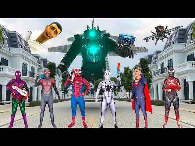 SUPERHERO's Story ||  Superheroes vs Skibidi Toilet || TeamSpiderVS