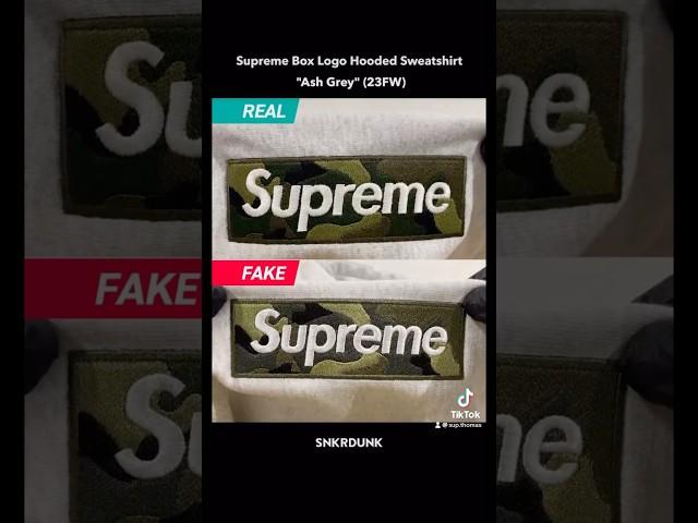 Real  Fake Supreme Box Logo Hoodie (FW23) via @SNKRDUNK_JP #supreme #streetwear #legitcheck