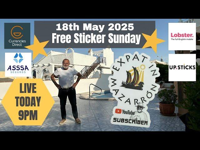 Expat in Mazarrón was Live but catch me tonight Live at 9pm (Spanish time). #expatinmazarron