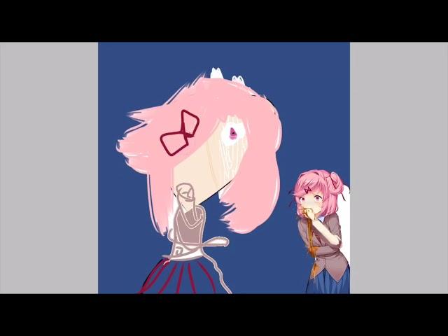 drawing natsuki from doki doki (pro fanart)