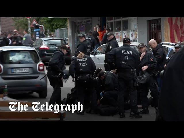 Axe-wielding man who threatened Euro 2024 fans in Hamburg shot by police