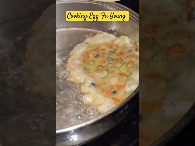 Cooking Egg Fu Young with veggies #shortsfeed #shorts