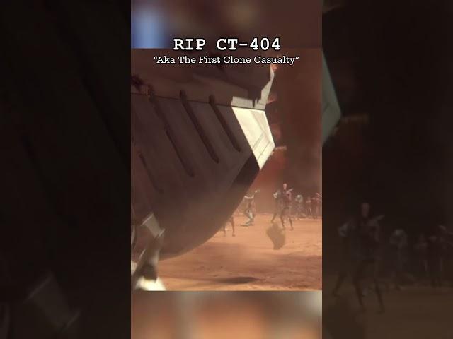 Rip CT -404 #starwarstheclonewars #theclonewars #beguntheclonewarshas