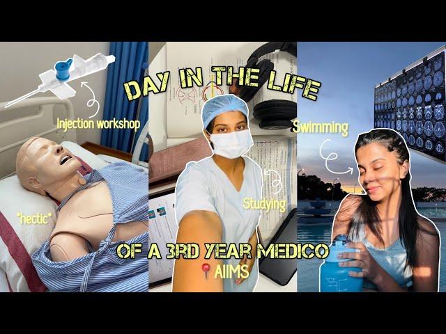 Day In The Life Of A Medico (workshop, swimming, studying) AIIMS Kalyani🩺 NEET motivationMBBS life