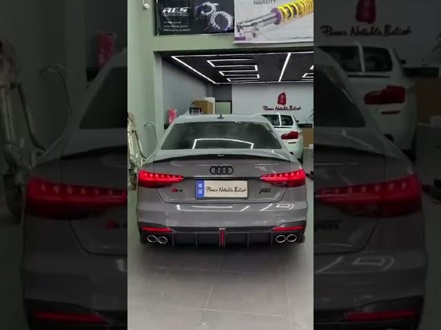 #shorts  Audi A4 modify carbon fiber front lip rear spoiler