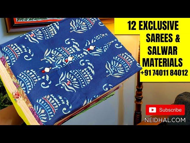 12 New & Salwar Material Designs | NEIDHAL.COM | WhatsApp +917401184012 |JUNE 11 #3437