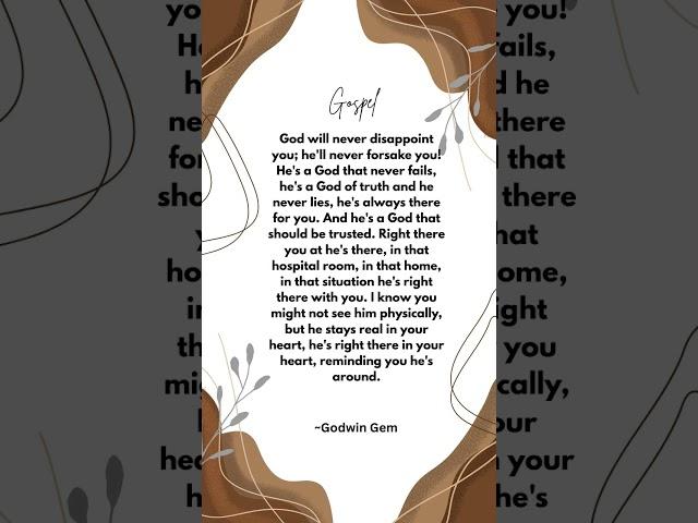 Gospel#gospel #motivation #inspiration #faith #trust #christianity #christian #godiswithyou #god