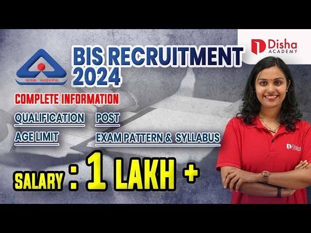 BIS RECRUITMENT 2024 / BUREAU OF INDIAN STANDARDS.. Complete details- Exam pattern #bisrecruitment