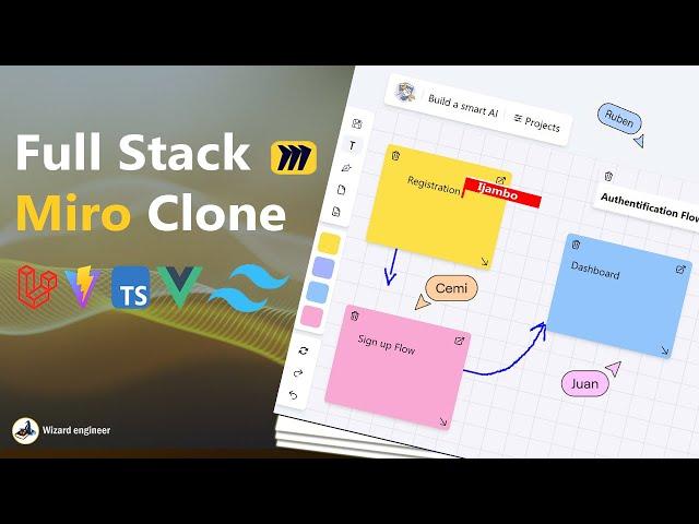 Build A Real-Time Miro Clone :  Part #3 with Vue3,Tailwind CSS,TypeScript,Laravel Reverb,Laravel 11