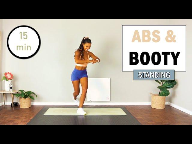 15 min Standing ABS & BOOTY Workout | At Home | The Modern Fit Girl | Standing Butt Workout