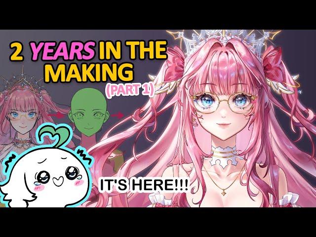 How I made the PINKEST VTuber Model  [Magical Girl Part 1: Designing, Drawing & Cutting the Model]