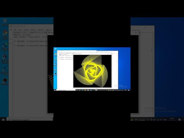 3D graphics animation using python turtle #10 #python #Turtle#programming #shorts #youtube