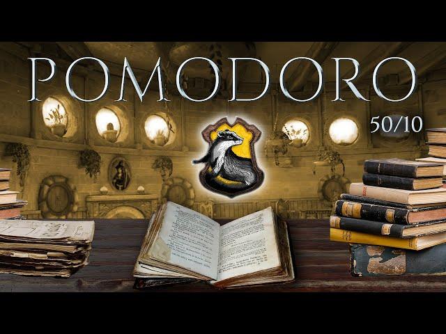 HUFFLEPUFF  POMODORO Study Session 50/10 - Harry Potter Ambience  Focus, Relax & Study in Hogwarts