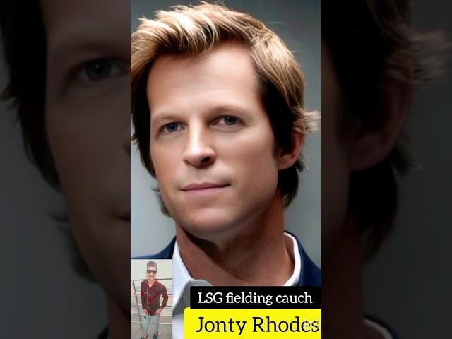 Jonty Rhodes (old and young) Lucknow super gents fielding coach#shorts