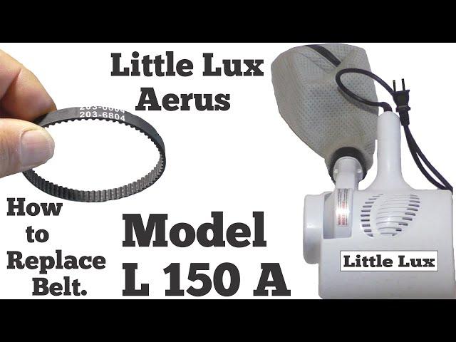 How to Replace a Belt in a Aerus LLC Vacuum Cleaner Little Lux Model L150A