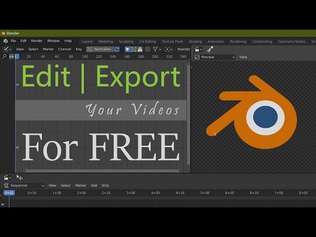 How to Edit and Export your Videos For Free with Blender VSE