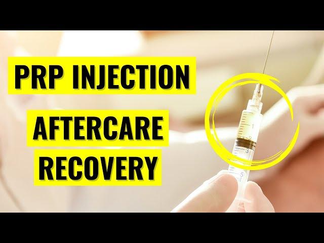 PRP Aftercare Instructions and Recovery Protocol