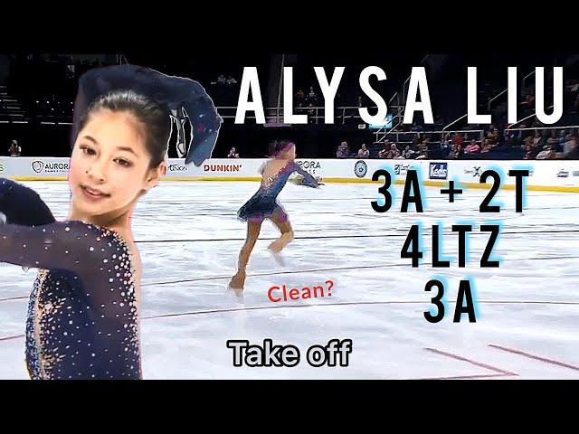 ALYSA LIU 3Axel, 4Lutz, Clean? / We Love Skating