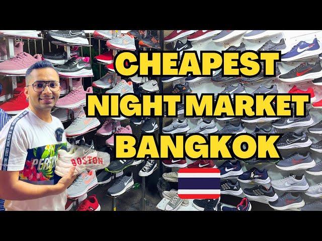 Shopping At The CHEAPEST Market In Bangkok, Thailand | Pratunam Night Market Bangkok, Thailand