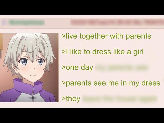 Anon Gets Busted for Dressing as a Girl by Parents | 4Chan Greentext Stories