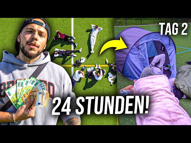 WER ALS LETZTES DEN FUßBALLPLATZ VERLÄSST GEWINNT 1.000€ *24 Stunden Challenge*