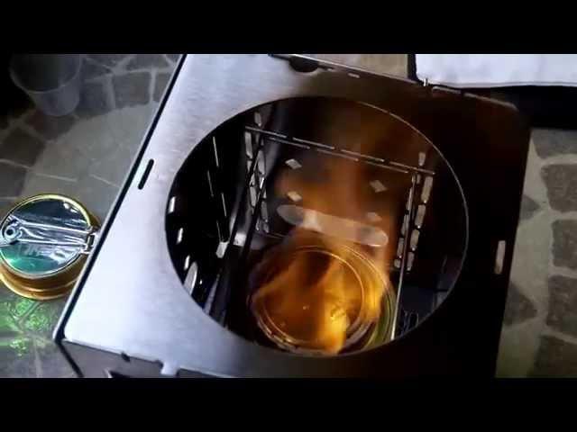 Firebox Stove- Using the Esbit Spirit Alcohol Burner