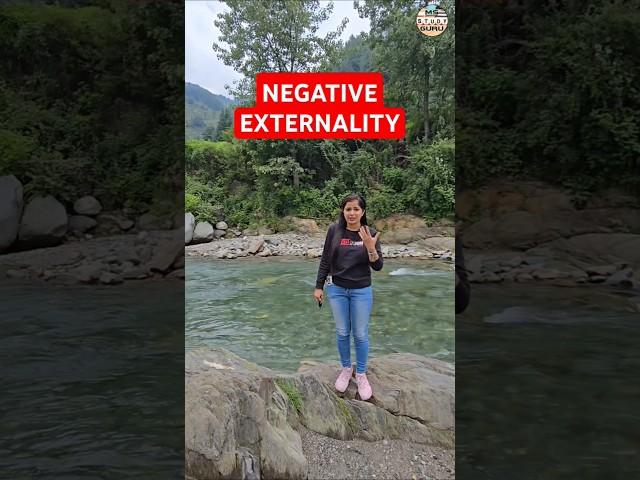 Negative Externalities in Environmental Economics | Ms Study Guru | Dr. Simranjit Kaur Mam #shorts
