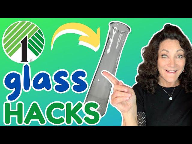 AMAZING Dollar Tree GLASS DIY HACKS