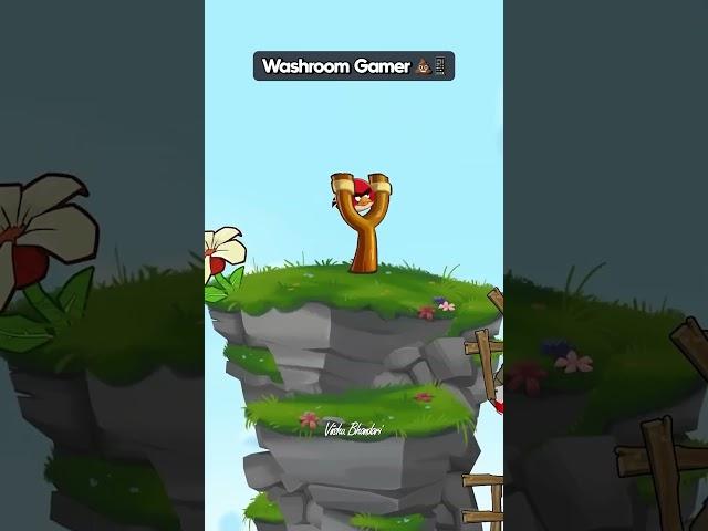 Washroom Gamer  #shorts #washroom #gamer #gaming #funnyshorts #shortsfeed