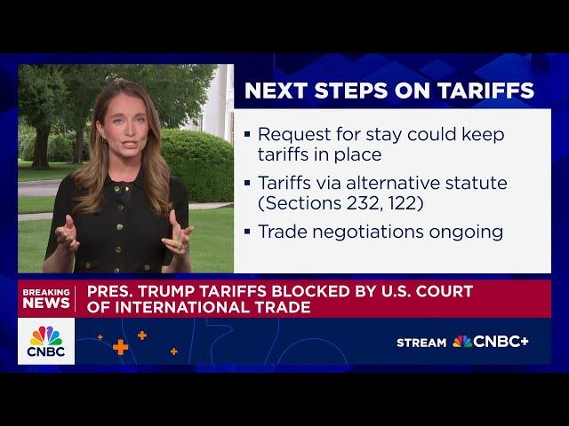 White House has requested formal administrative stay to keep tariffs in place