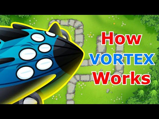 How does Vortex work in BTD6